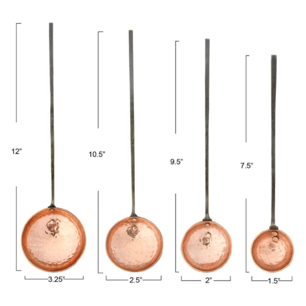 "Copper Ladles", "Stylish and Functional Kitchen Tools", "Elegant Design for Your Kitchen", "Copper Cooking Utensils"