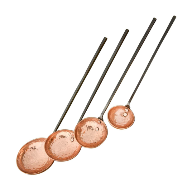 "Copper Ladles", "Stylish and Functional Kitchen Tools", "Elegant Design for Your Kitchen", "Copper Cooking Utensils"