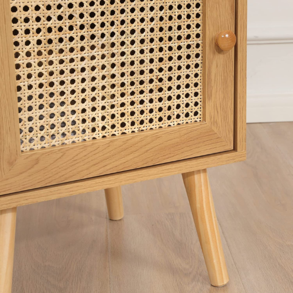 Beautiful Rattan Side tables, picture of cabinet fron and legs. Recommendations from Amazon.
