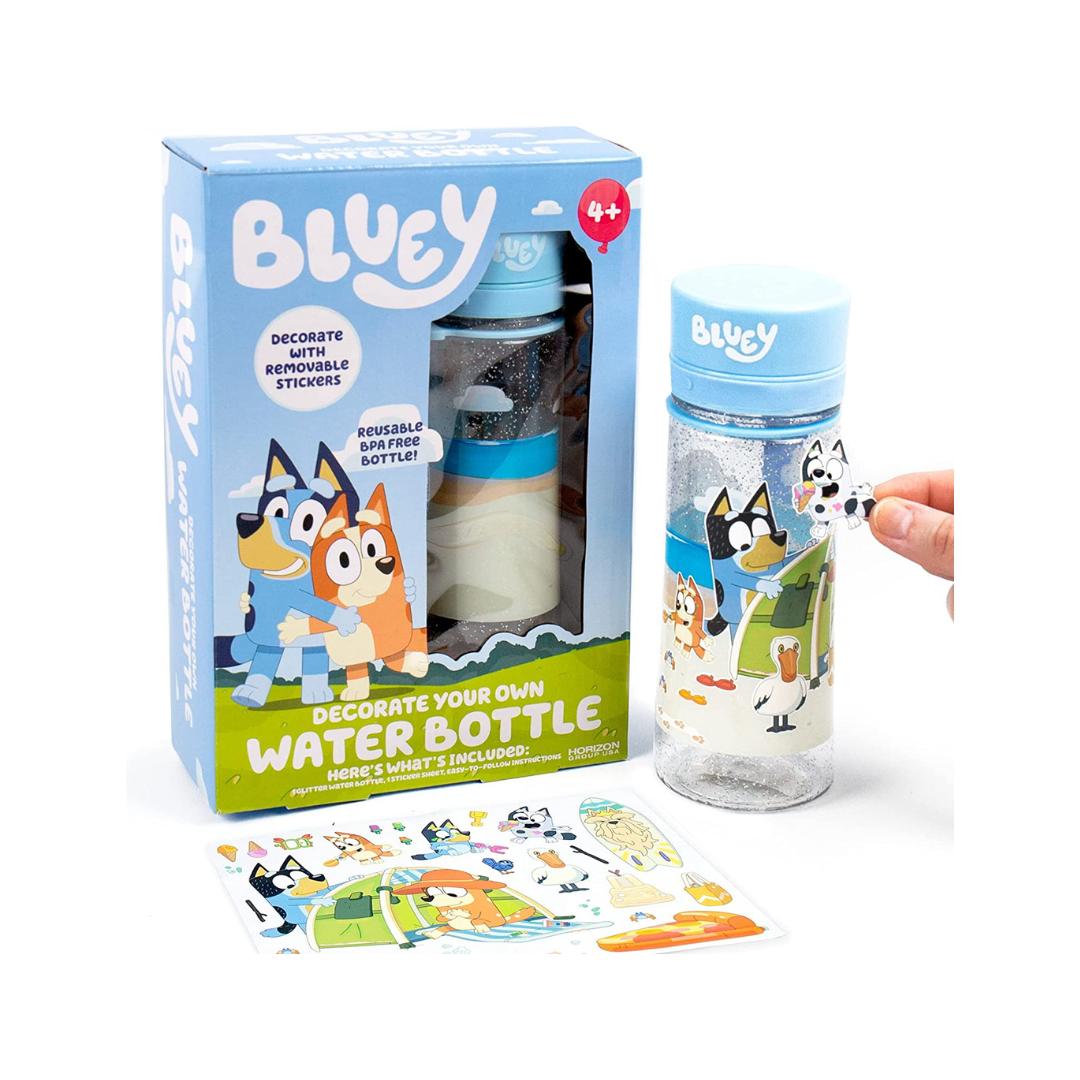 Bluey Decorate Your own water bottle recommended from Amazon. 