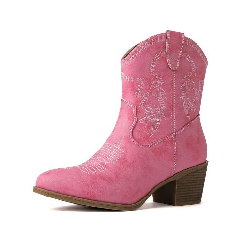Cowboy Boots Low Suede Pink, recommendations from Amazon