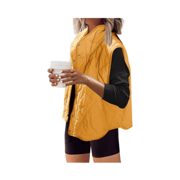 Free People Dupe Quilted Vest in Yellow, recommendations from Amazon