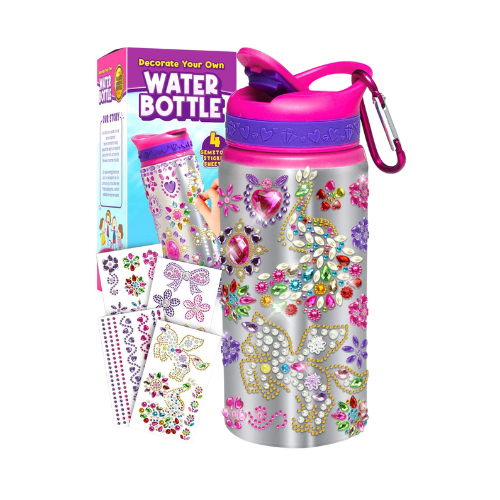 Girls Decorate Your Own Water Bottle. Recommendations from Amazon.