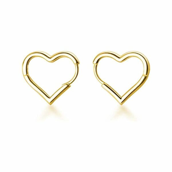 Gold, Silver, Rose Gold Heart Hoop Earrings. Recommendations from Amazon
