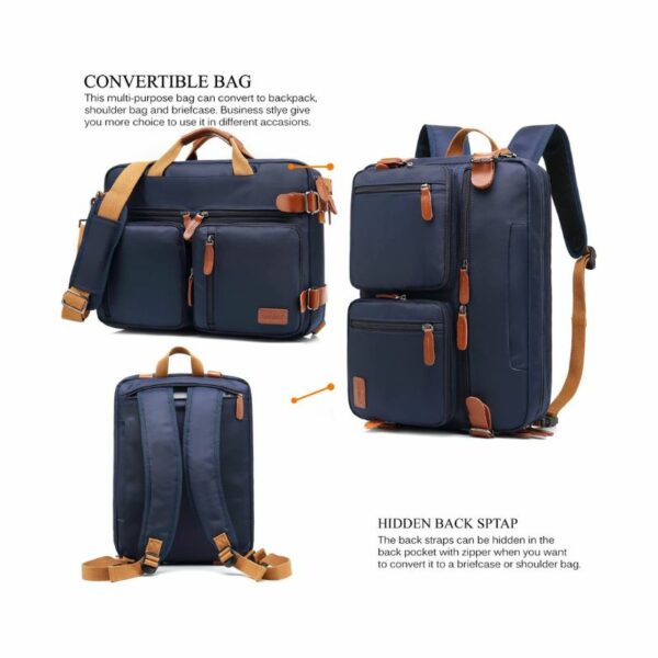 Versatility of Convertible Work Bag, messenger bag, versatile bag for men and women. Recommendations from Amazon.