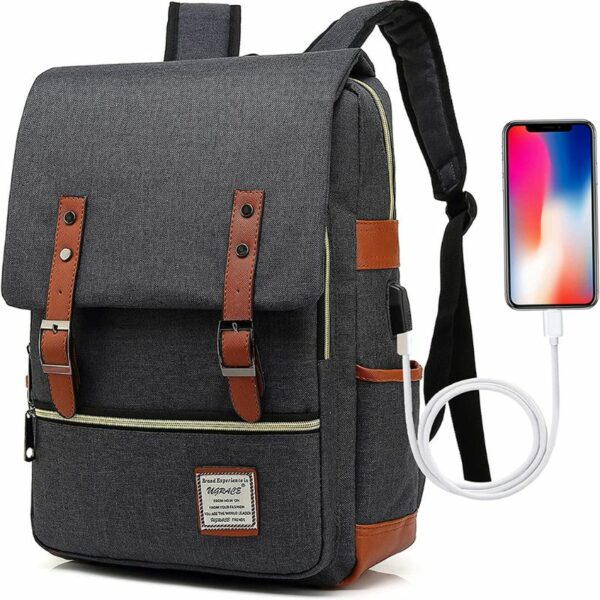 Laptop Backpack with USB Connector on Amazon online deals