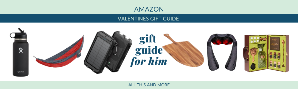 Amazon Valentines Day Gift Guide For Him, recommendations from Amazon. 