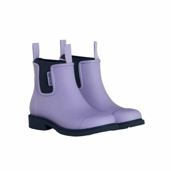 Lavender & Navy Bobbi Chelsea Rain Boot