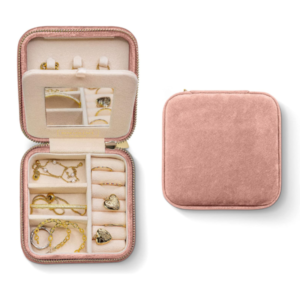 Velvet Travel Jewelry Box on Amazon recommendations.