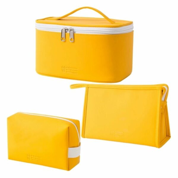 Yellow Waterproof Makeup Bags recommendations from Amazon.